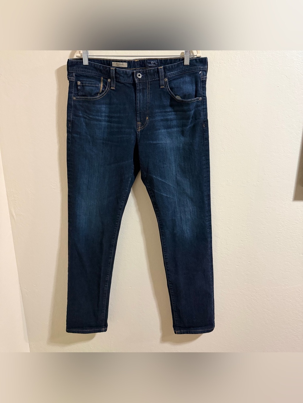 AG Adriano Goldschmied The Graduate Tailored Leg Jeans Blue Dark Wash 34x34